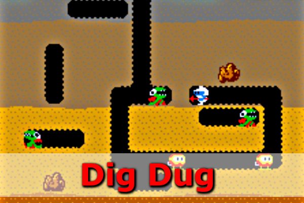 Gry retro - automaty na wynajem - dig dug